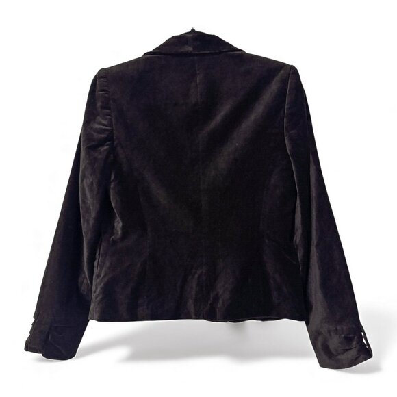 Apostrophe Black Velvet Blazer Women's Size 4 - Picture 2 of 4
